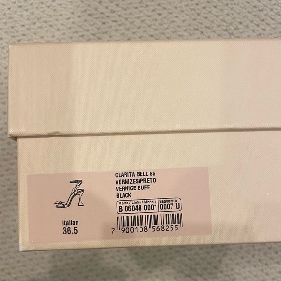 New w/box Alexander Birman Clarita Bell-Heel Patent Leather Sandals - Picture 5 of 5